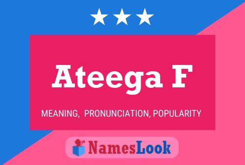 Ateega F Name Poster