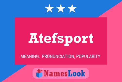 Atefsport Name Poster