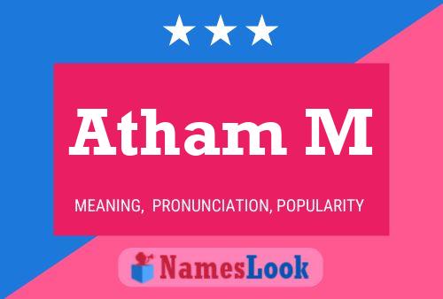 Atham M Name Poster