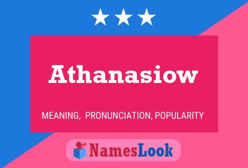 Athanasiow Name Poster