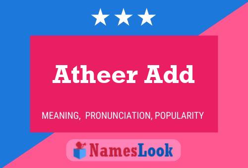 Atheer Add Name Poster