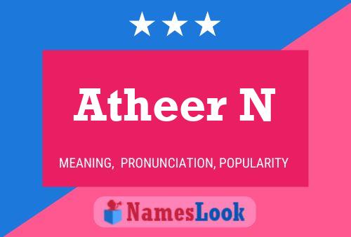 Atheer N Name Poster