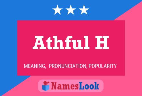 Athful H Name Poster