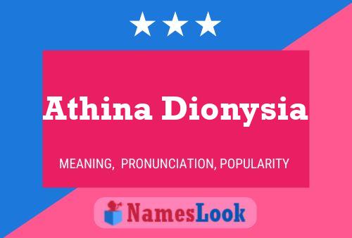 Athina Dionysia Name Poster