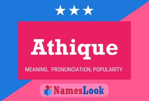 Athique Name Poster