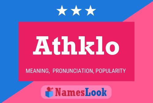 Athklo Name Poster