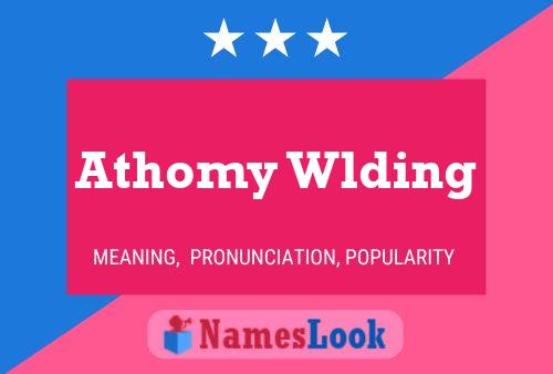 Athomy Wlding Name Poster