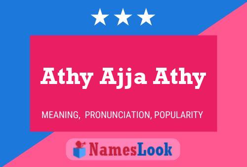 Athy Ajja Athy Name Poster