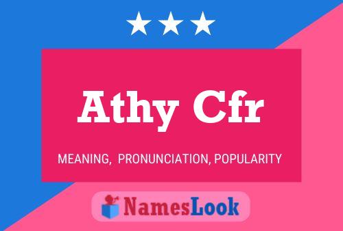 Athy Cfr Name Poster