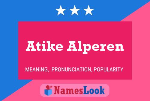 Atike Alperen Name Poster