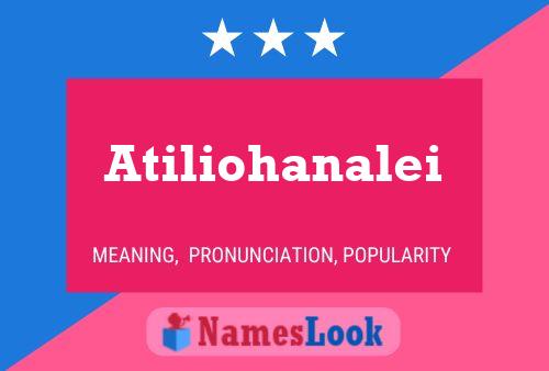 Atiliohanalei Name Poster