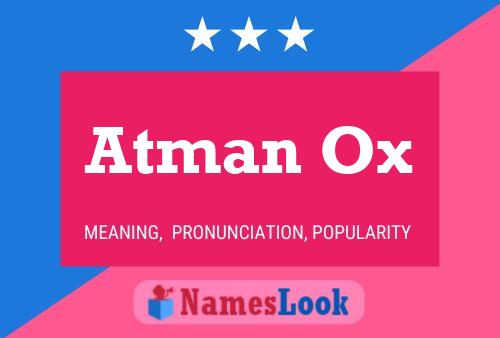 Atman Ox Name Poster