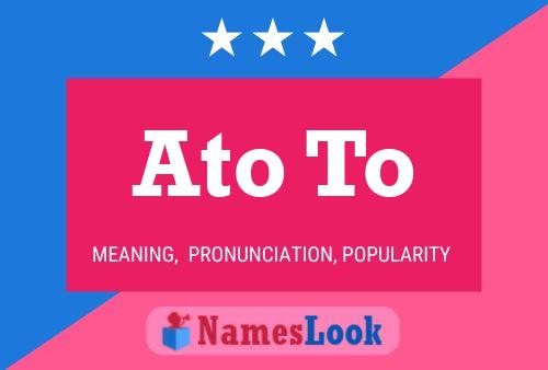 Ato To Name Poster