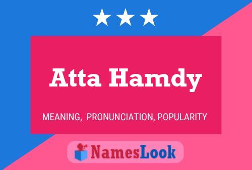 Atta Hamdy Name Poster