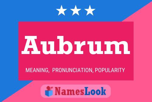 Aubrum Name Poster