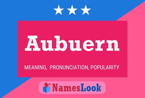 Aubuern Name Poster