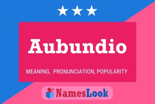 Aubundio Name Poster