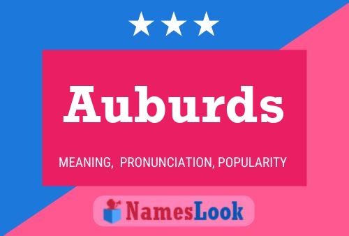 Auburds Name Poster