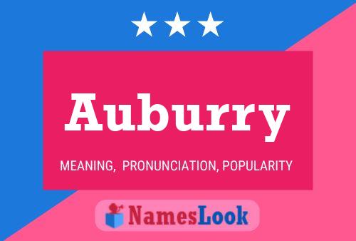 Auburry Name Poster