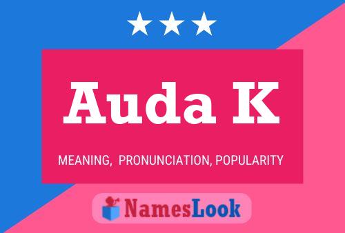 Auda K Name Poster