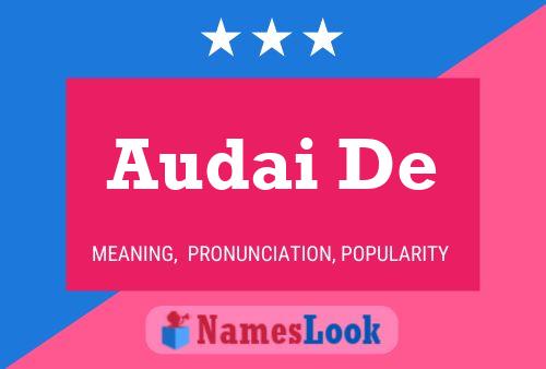 Audai De Name Poster