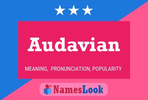 Audavian Name Poster