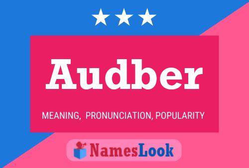 Audber Name Poster