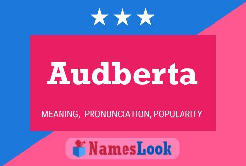 Audberta Name Poster