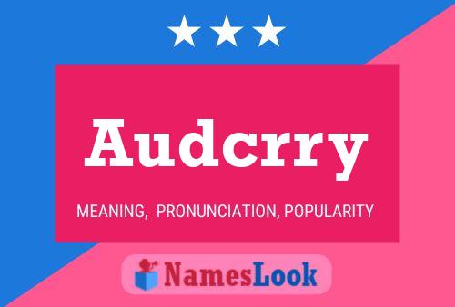 Audcrry Name Poster