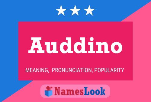 Auddino Name Poster