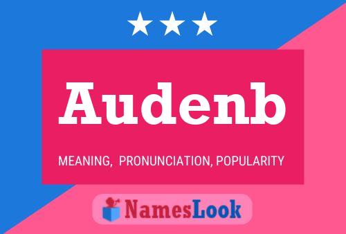 Audenb Name Poster