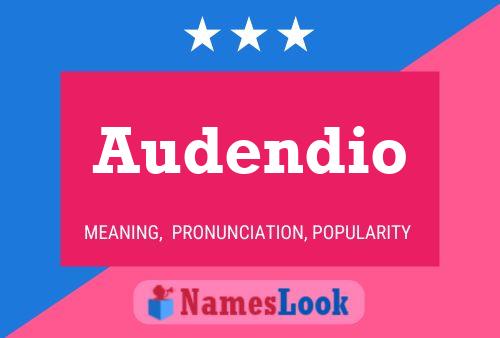 Audendio Name Poster