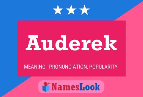 Auderek Name Poster