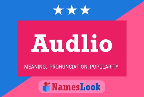 Audlio Name Poster