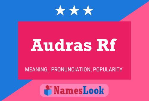 Audras Rf Name Poster