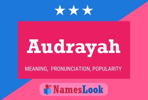 Audrayah Name Poster