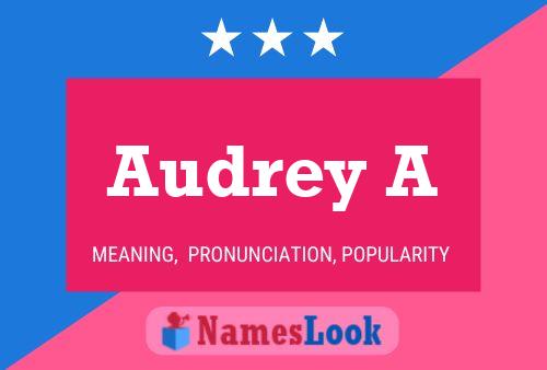 Audrey A Name Poster