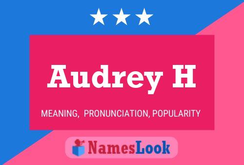 Audrey H Name Poster