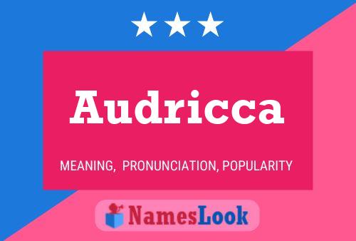 Audricca Name Poster