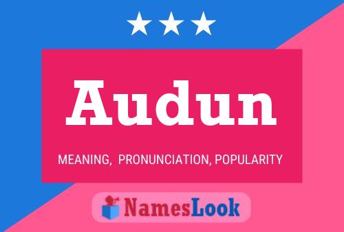 Audun Name Poster