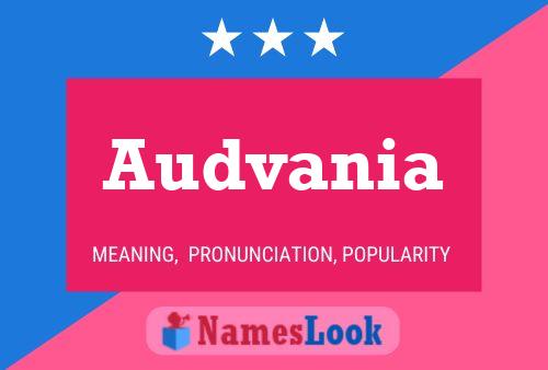 Audvania Name Poster