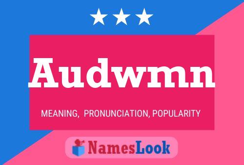 Audwmn Name Poster