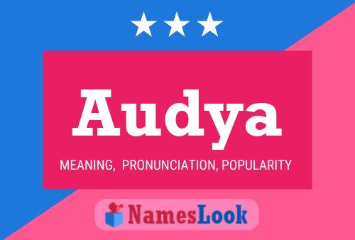 Audya Name Poster