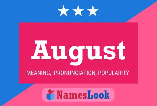 August Name Poster