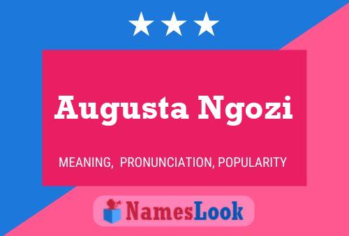 Augusta Ngozi Name Poster