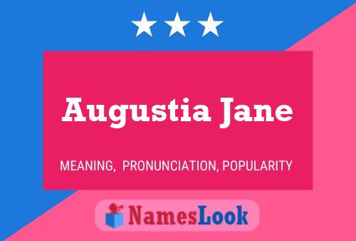 Augustia Jane Name Poster