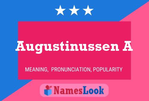 Augustinussen A Name Poster