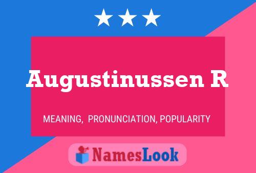 Augustinussen R Name Poster