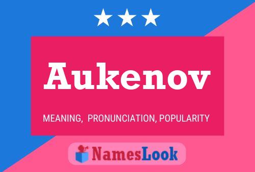 Aukenov Name Poster