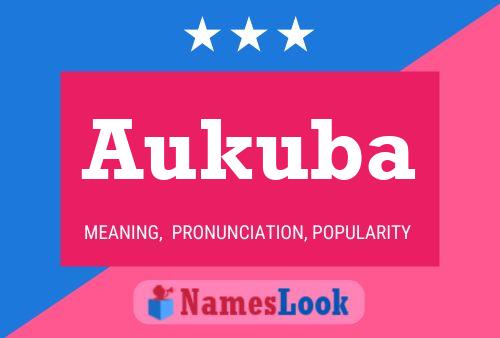 Aukuba Name Poster